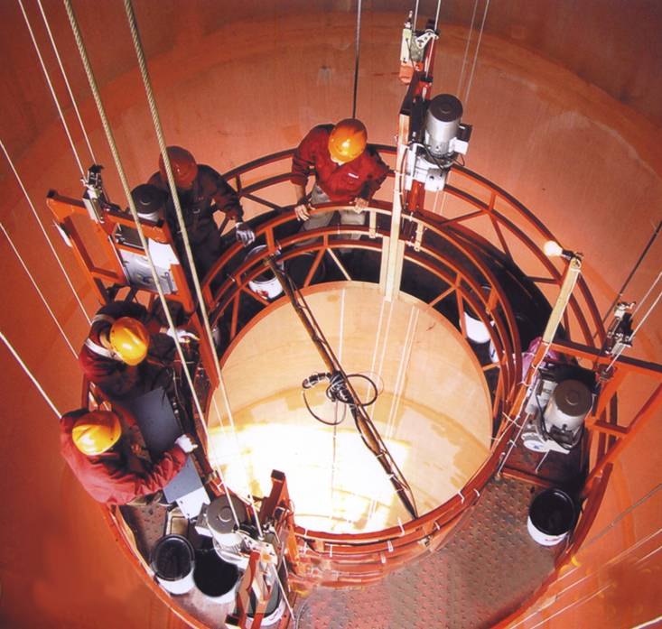 煙囪、井道施工作業吊籃02 煙囪、井道施工作業吊籃02